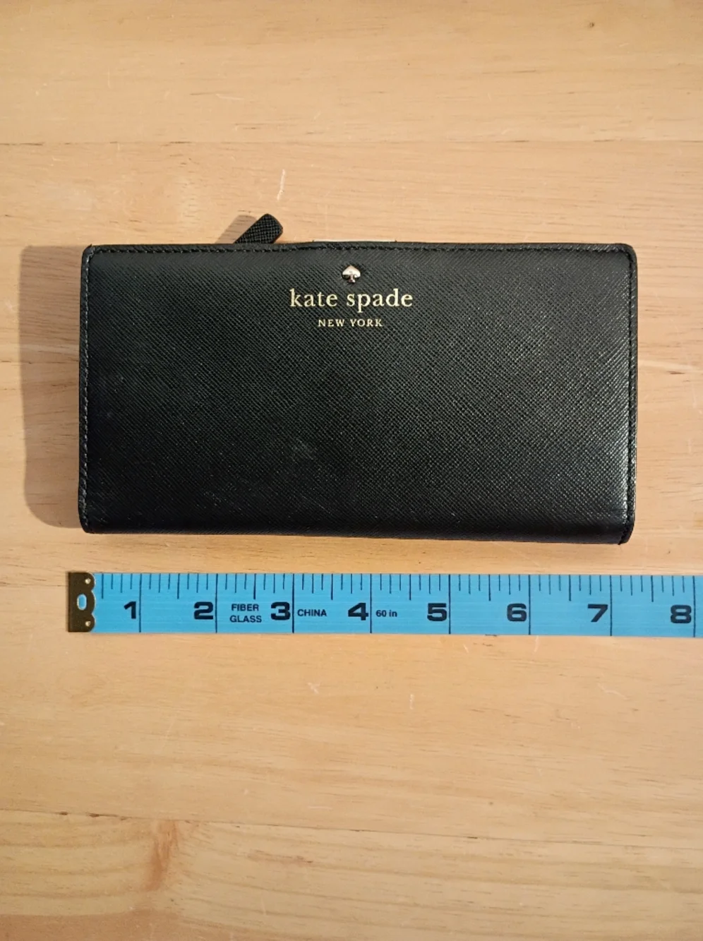 kate spade Black Saffiano Leather Wallet